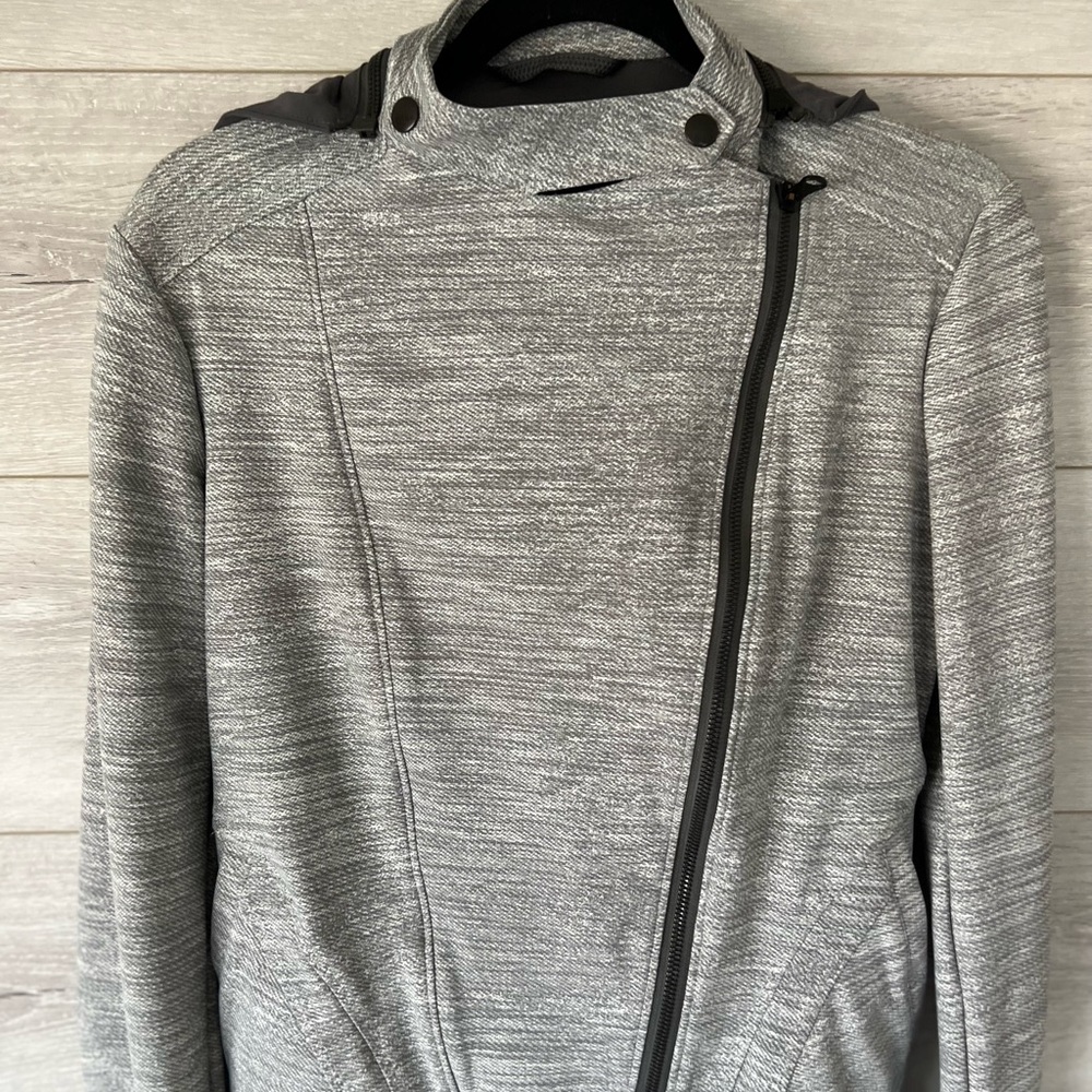 Lululemon Bust A Move Jacket Commuter Denim Silver Spoon Slate - Picture 2 of 9